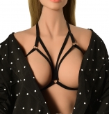 hand made elastic Sexy body harness Hollow body bra