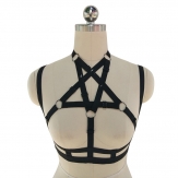 hand made elastic Sexy body harness Hollow body bra