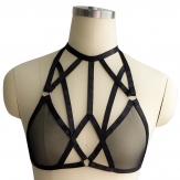 hand made elastic Sexy body harness Hollow body bra