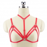 hand made elastic Sexy body harness Hollow body bra