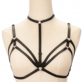 hand made elastic Sexy body harness Hollow body bra