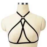 hand made elastic Sexy body harness Hollow body bra