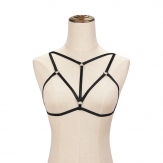 hand made elastic Sexy body harness Hollow body bra