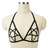 hand made elastic Sexy body harness Hollow body bra