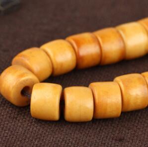 Bone & Cinnabar Beads